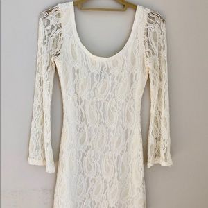 Charlotte Russe Dresses - Lace Ivory Cocktail Dress Charlotte Russe Dresses - Lace Ivory Cocktail Dress